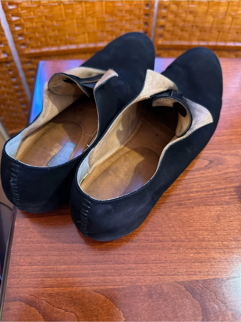 Classic Black Suede Slip-On Loafers for Men
